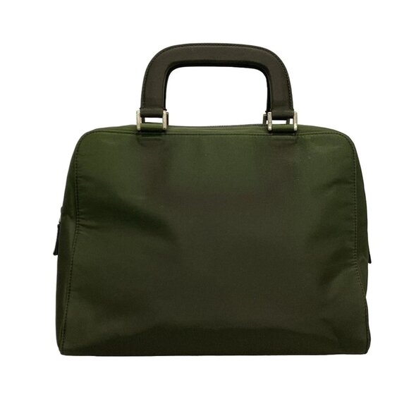 PRADA - Dark Green Nylon Handbag 169-080425 - Picture 1 of 10